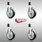 Service Caster 5 Inch 316SS Black Polyurethane Swivel 1-5/8 Inch Expanding Stem Caster Set SCC SCC-SS316EX20S514-PPUB-BLK-158-4 - alternate 4